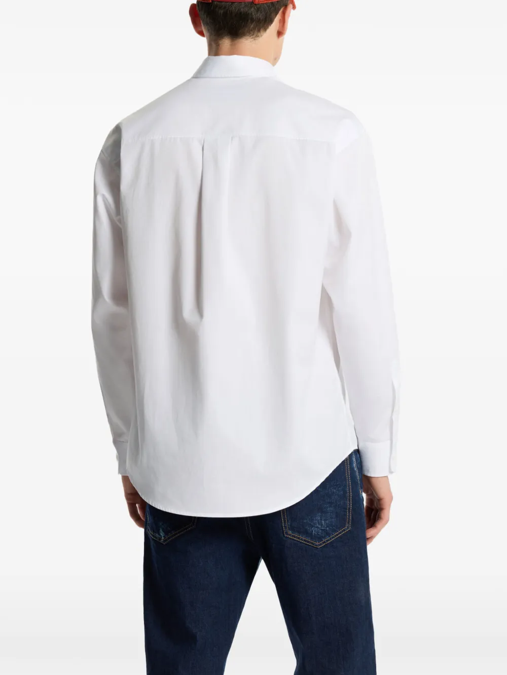DSQUARED2 Ski Pass overhemd met verlaagde schouders Wit