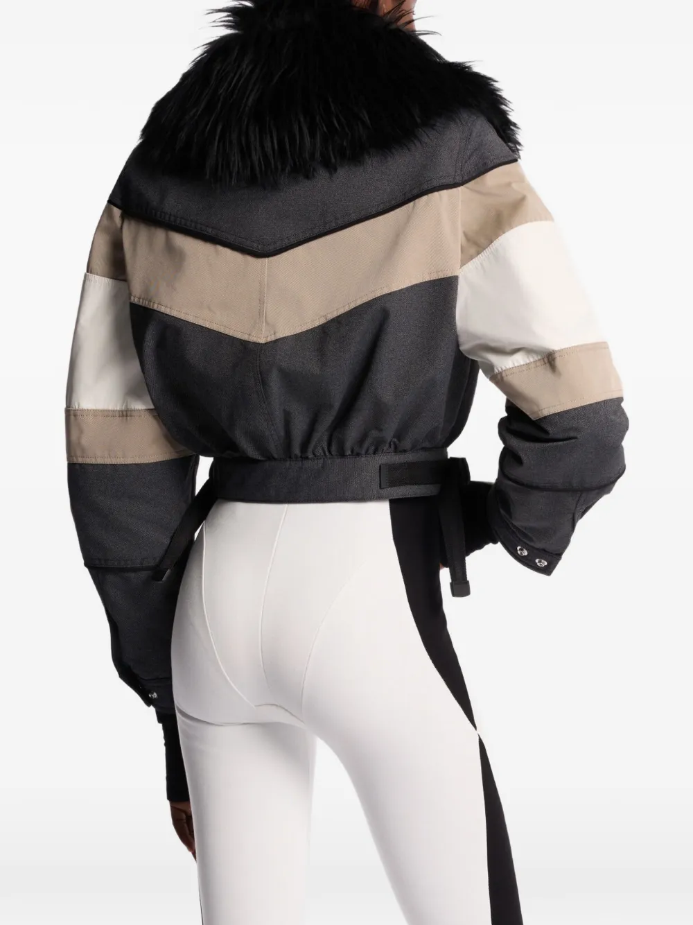 DSQUARED2 Ski-jack met colourblocking Grijs