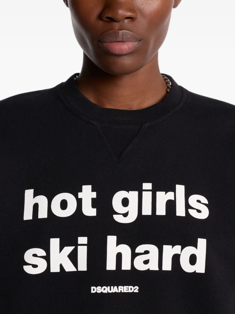 DSQUARED2 Trui met omgekeerde logoprint Zwart