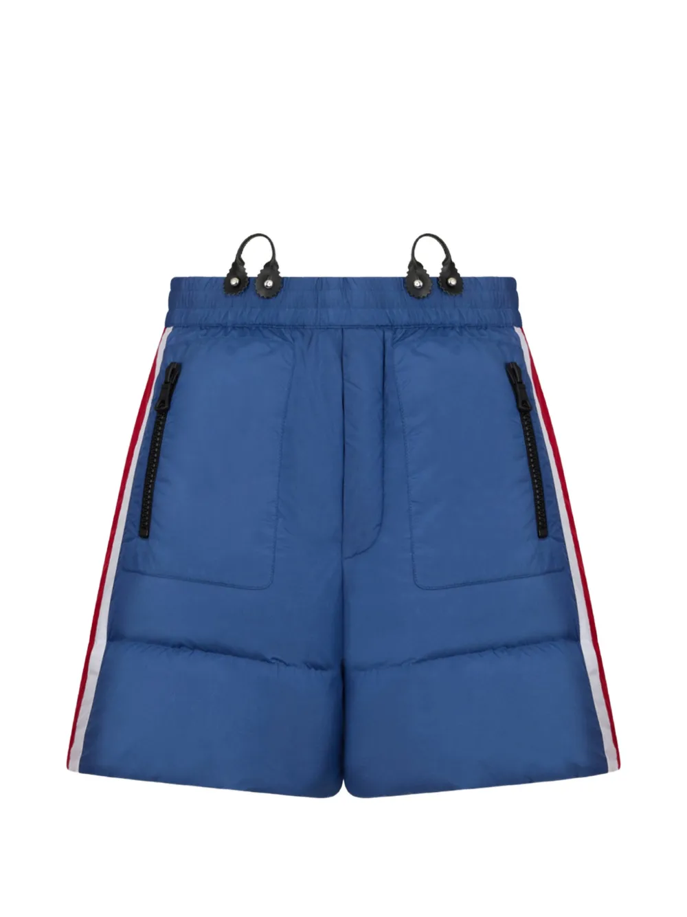 DSQUARED2 Wattierte Shorts mit Seitenstreifen - Blau