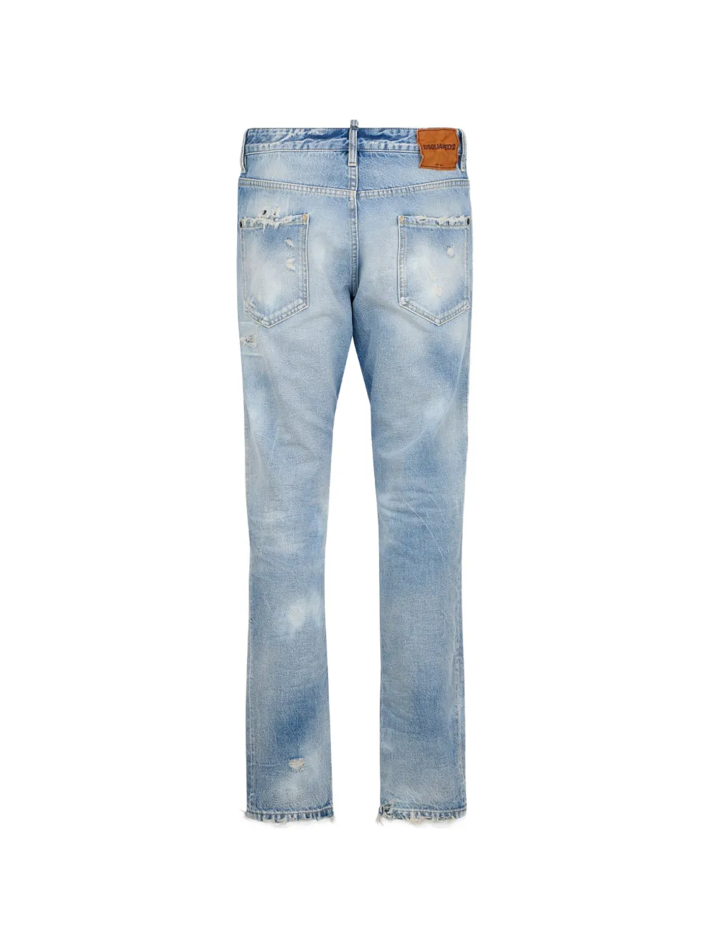 DSQUARED2 Teddy gerafelde jeans Blauw