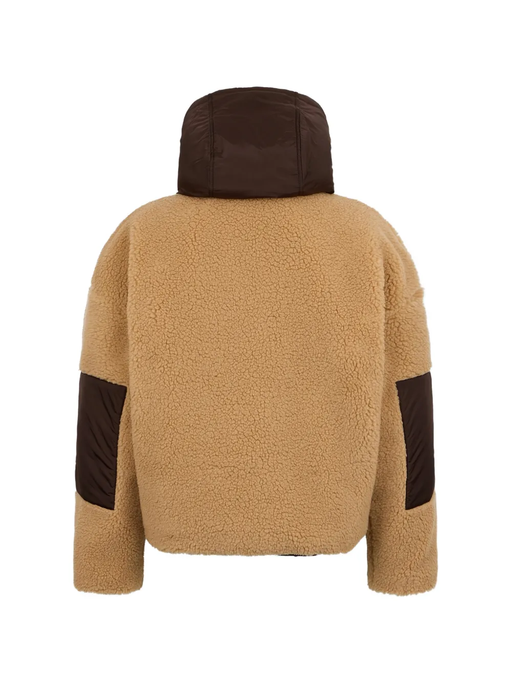 DSQUARED2 Omkeerbaar teddy jack met capuchon Beige