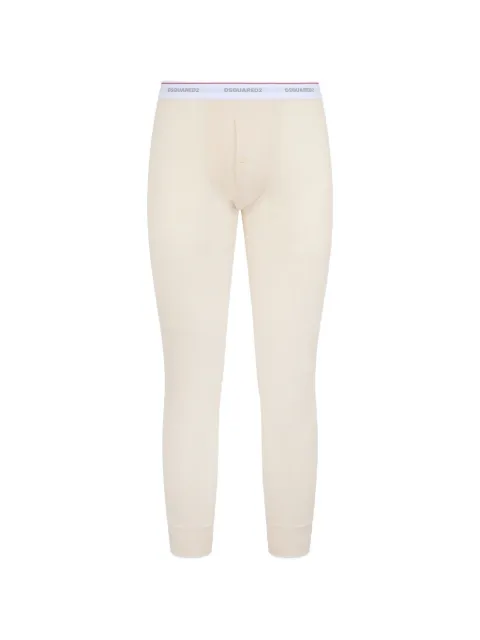 DSQUARED2 logo-waistband ribbed leggings