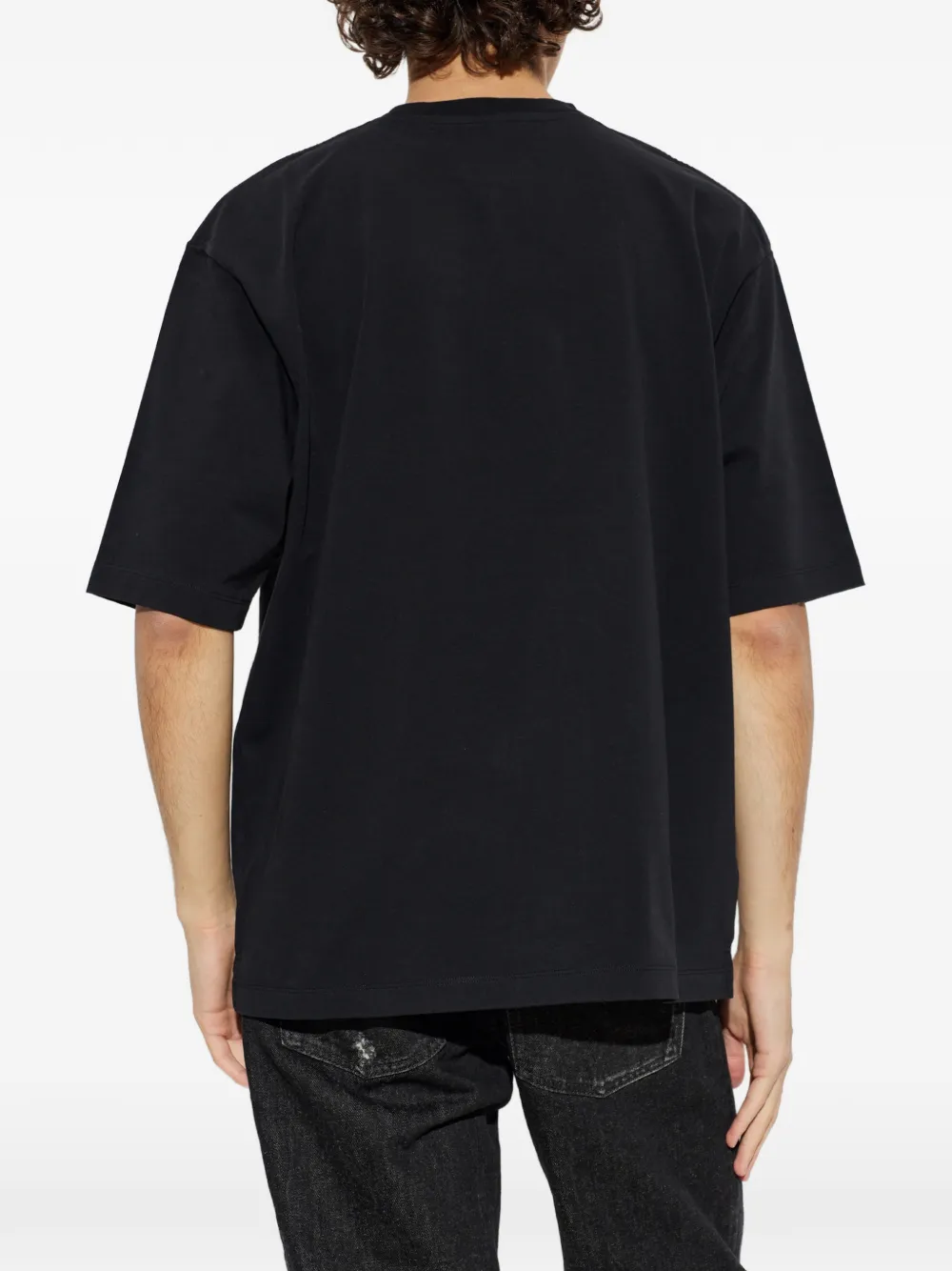 DSQUARED2 Ruimvallend T-shirt met logo-print Zwart