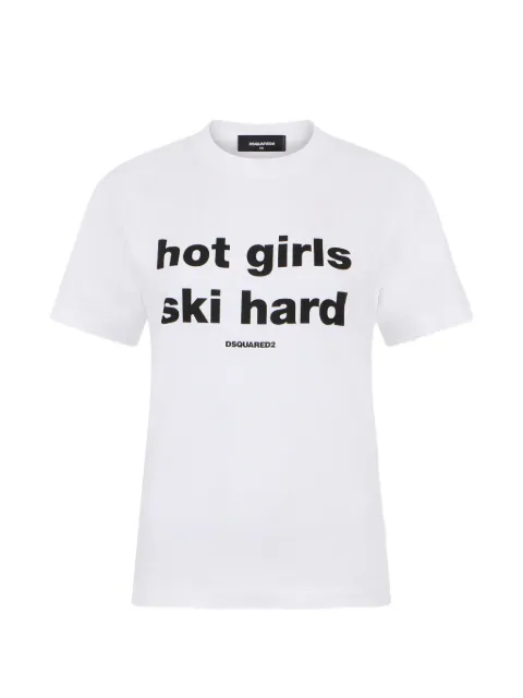 DSQUARED2 slogan-print cotton T-shirt