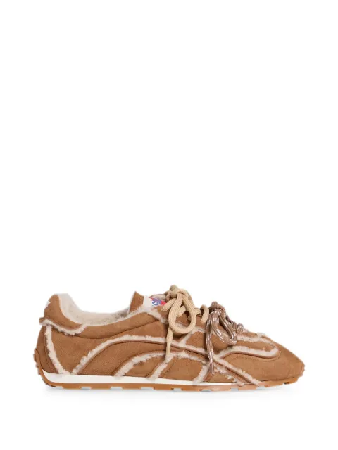 DSQUARED2 DC-642 shearling-trimmed sneakers