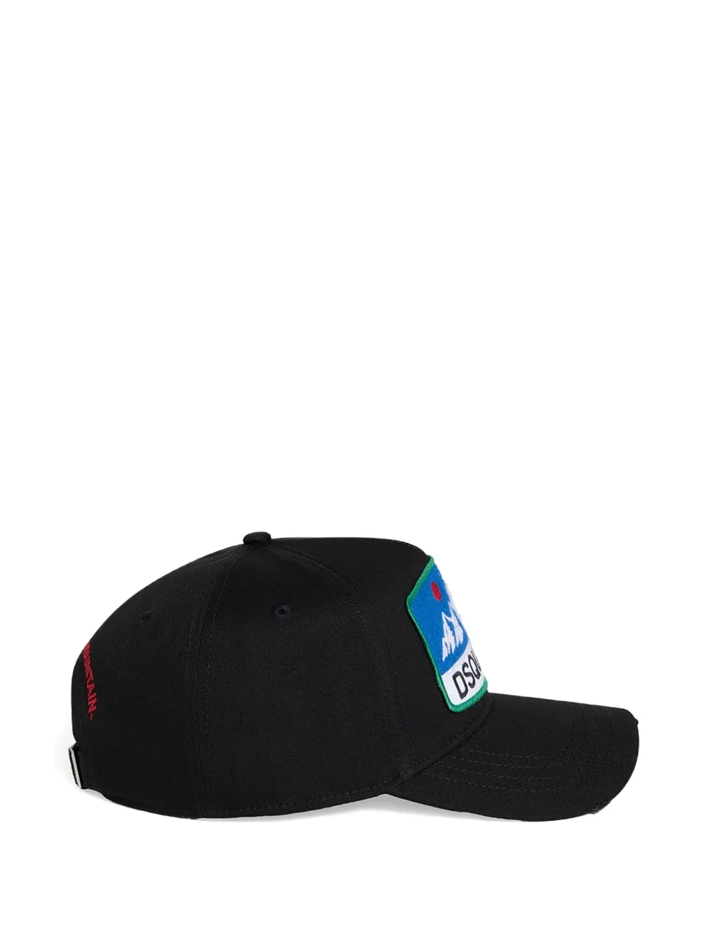 DSQUARED2 Honkbalpet met logopatch Zwart