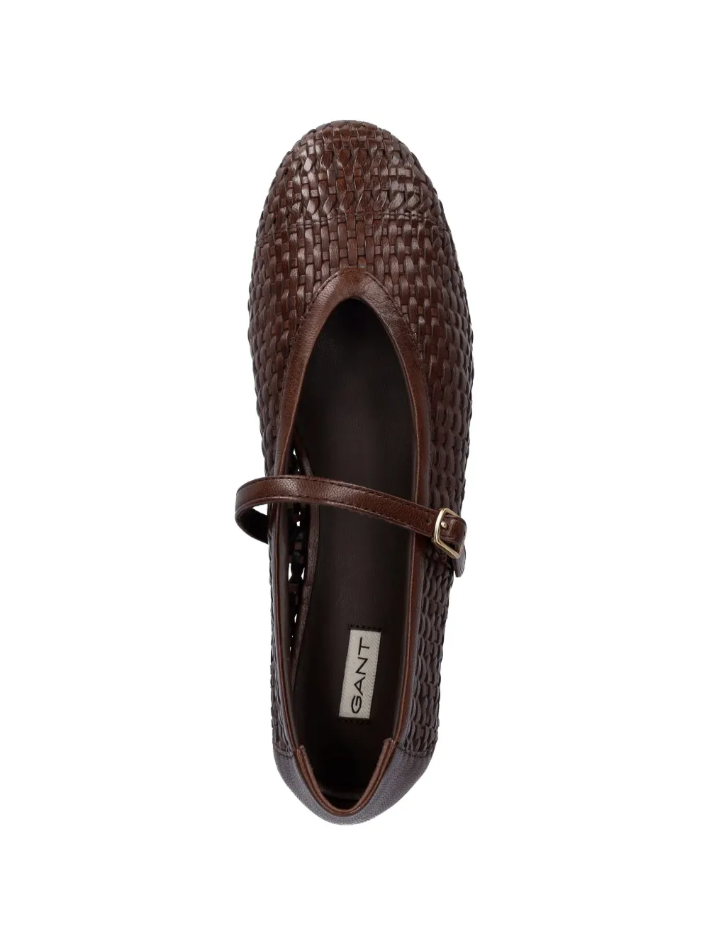 Gant woven buckle-fastening ballet flats Bruin
