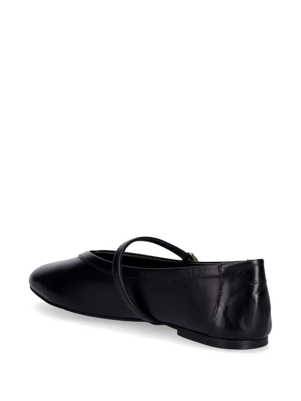 Gant buckle-fastening leather ballet flats Zwart