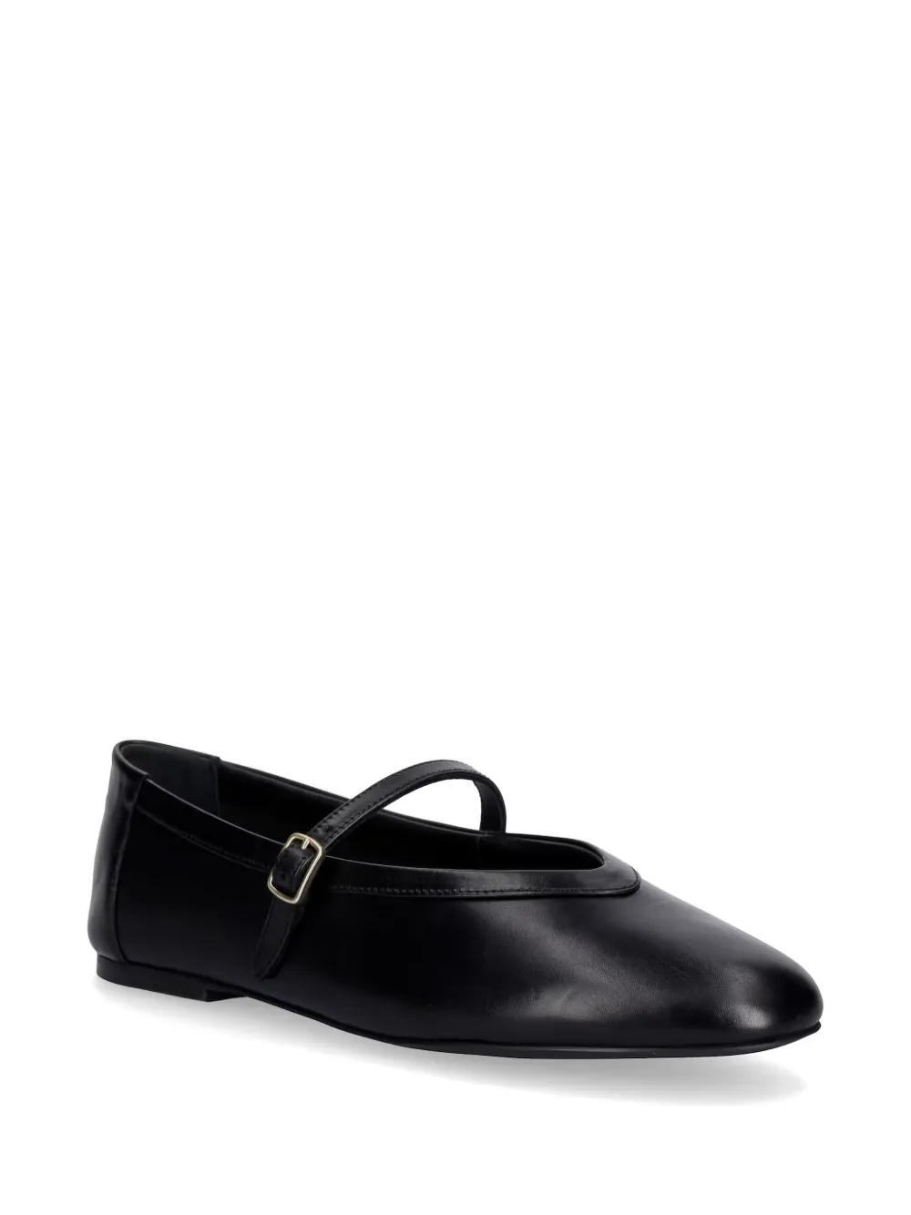 Gant buckle-fastening leather ballet flats Zwart