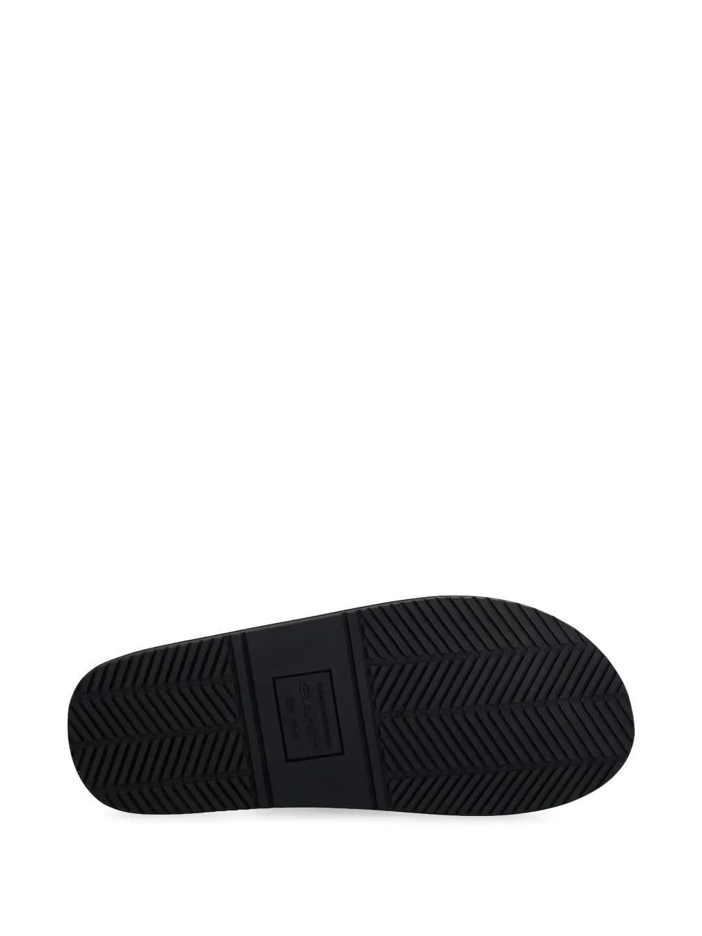 Gant logo-print flip-flops Zwart