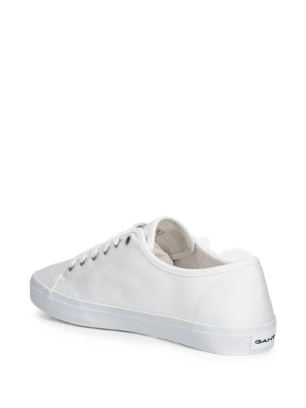 Gant logo-embroidered lace-up sneakers Wit