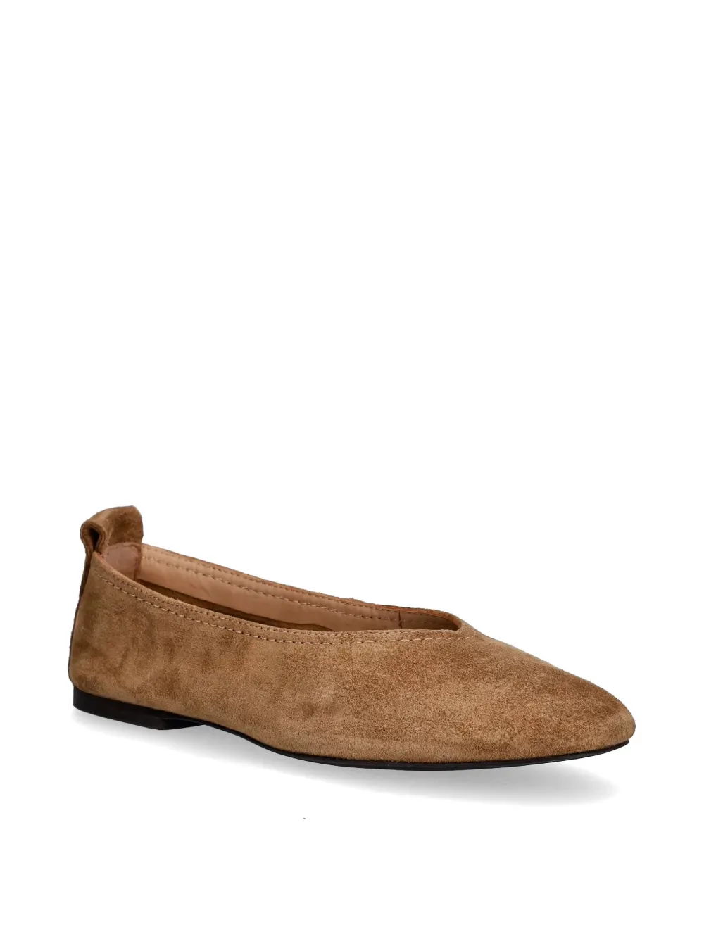 Gant suede almond-toe ballet flats Bruin
