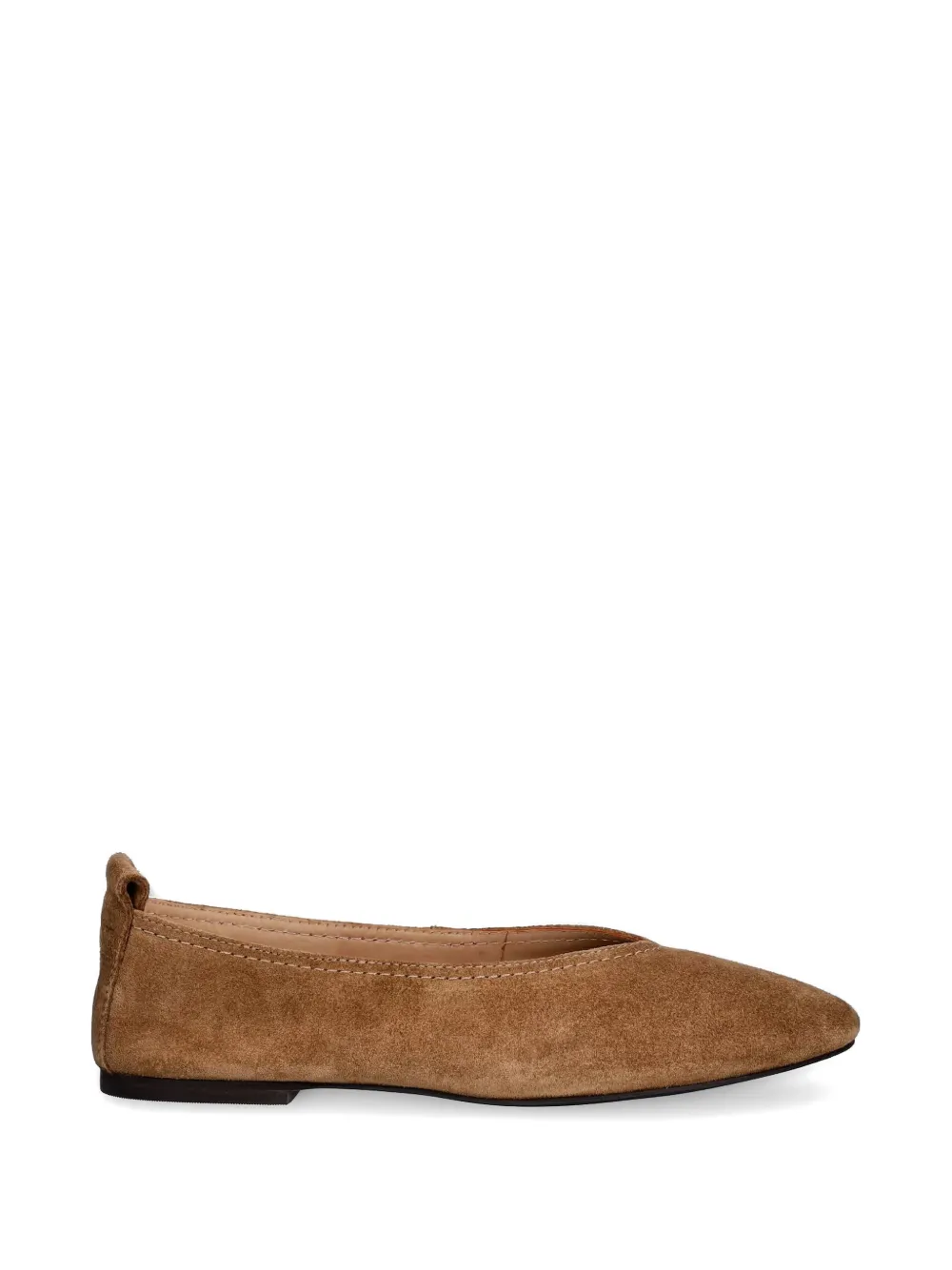 Gant suede almond-toe ballet flats - Marrone