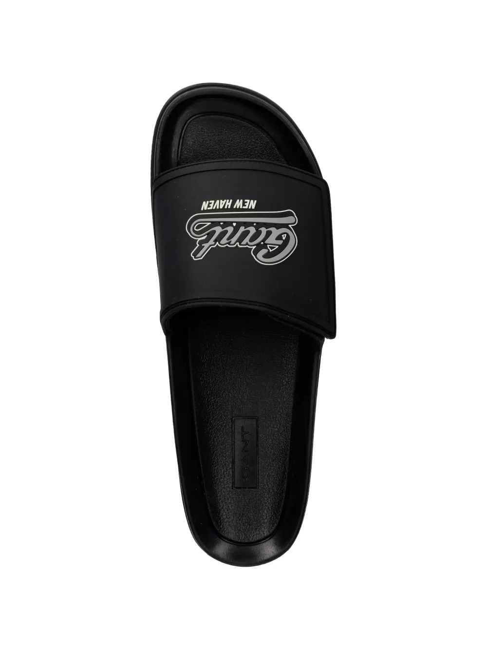 Gant logo-print slides Zwart