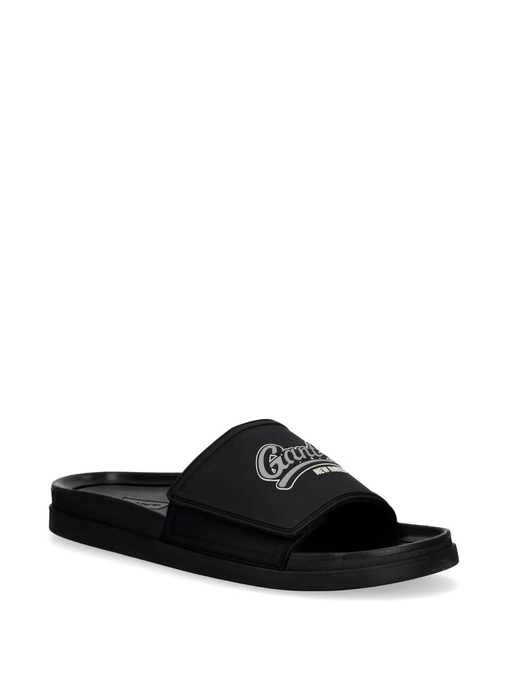 Gant logo-print slides Zwart