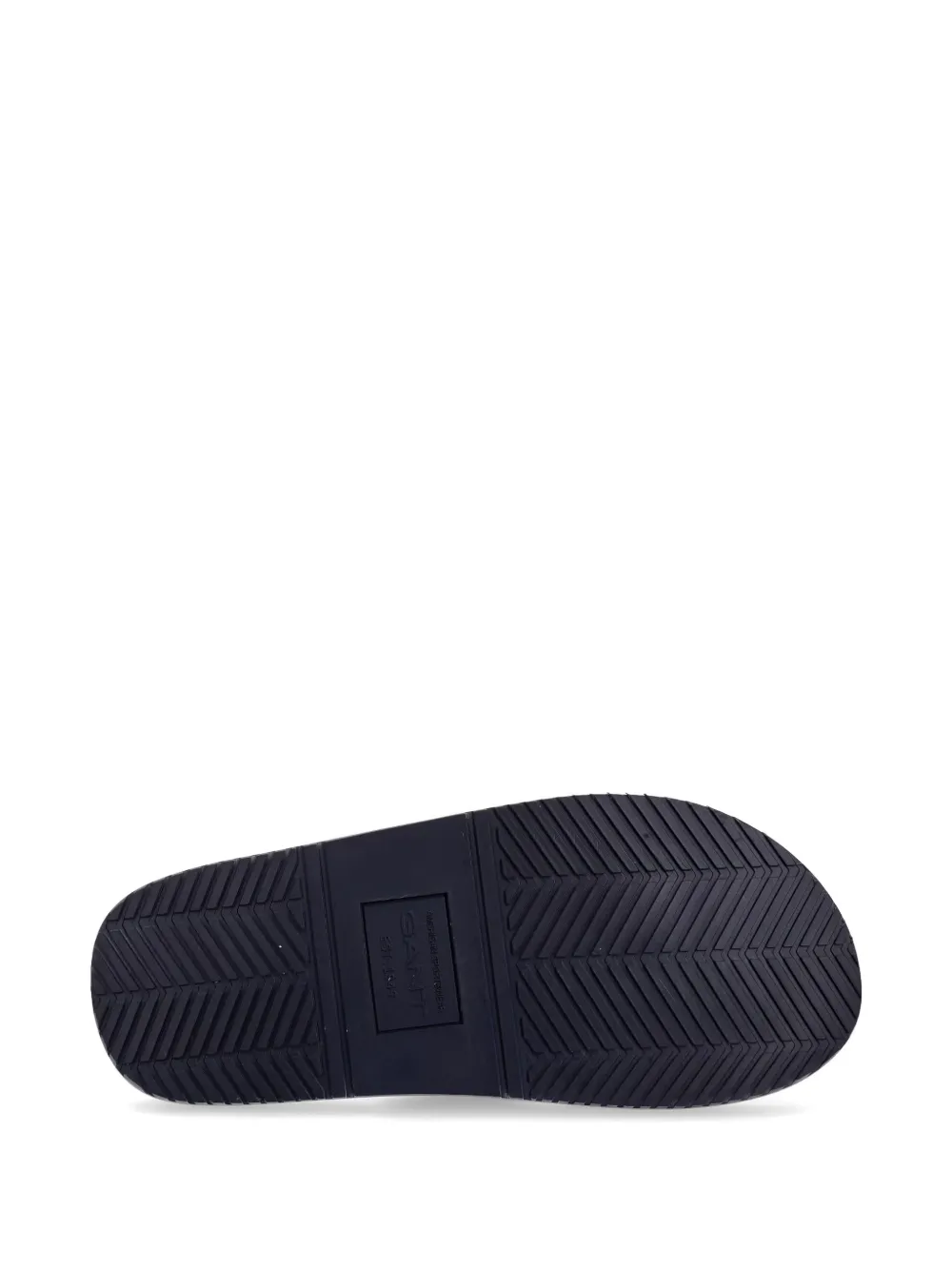 Gant logo-print braided flip-flops Blauw