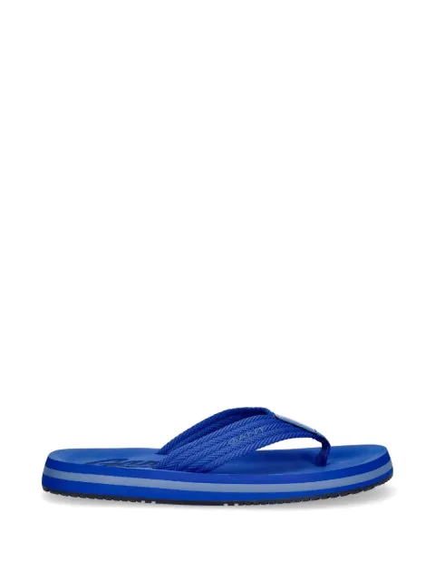Gant logo-print braided flip-flops