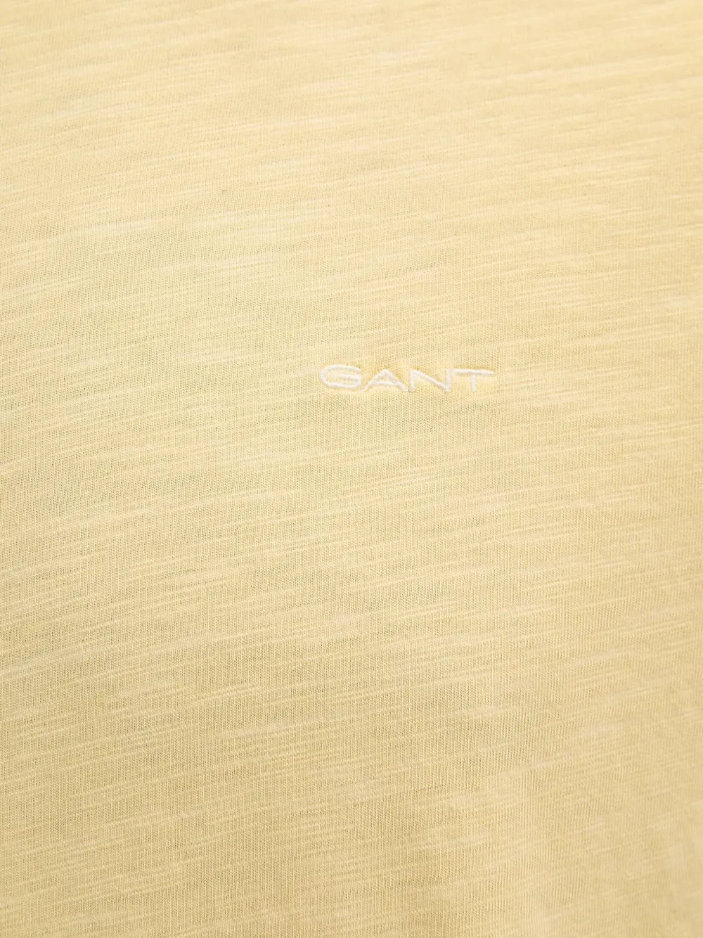 Gant T-shirt met geborduurd logo Geel