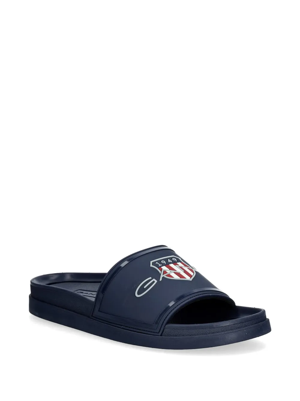 Gant logo-plaque slides Blauw