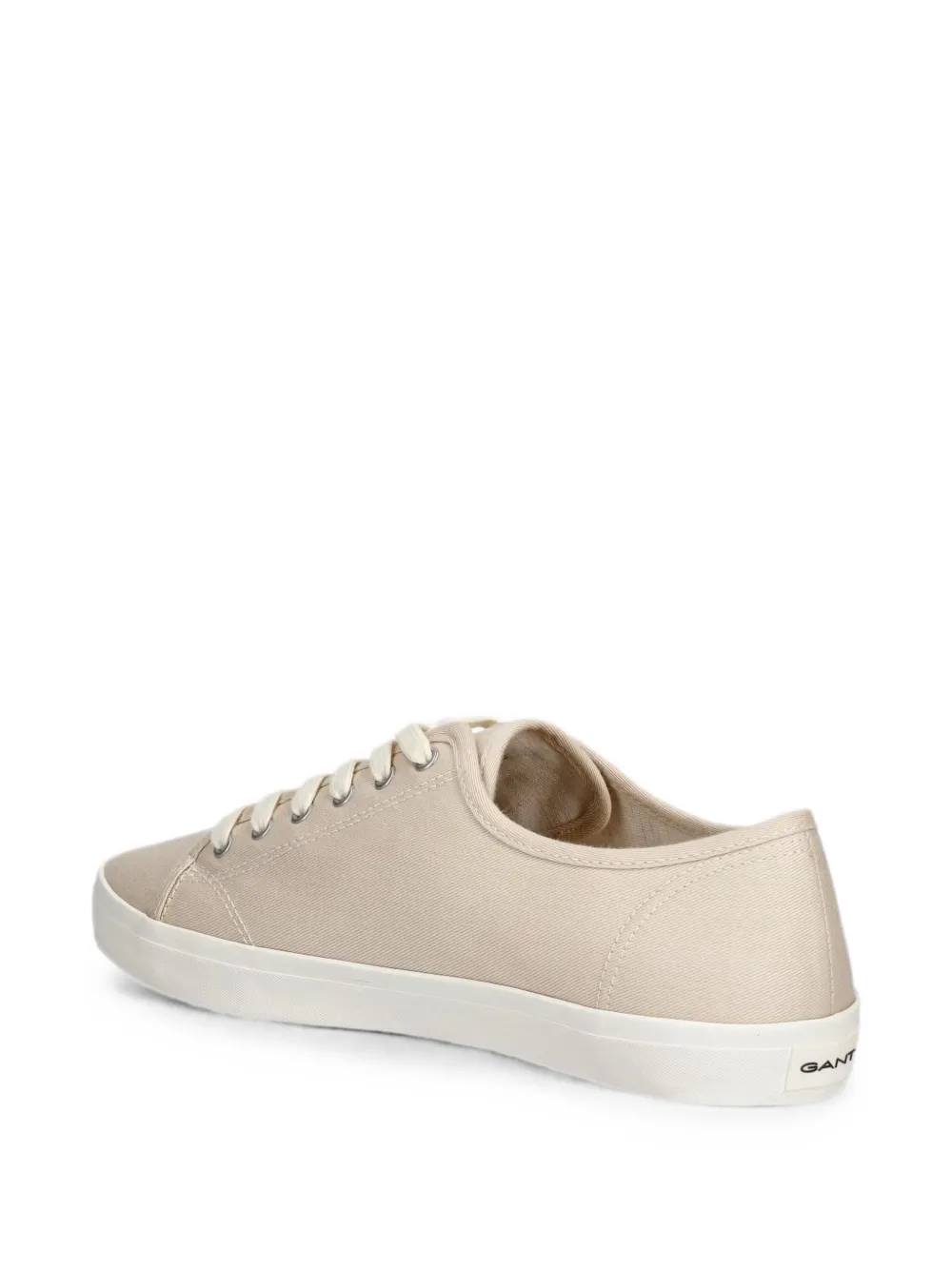 Gant lace-up logo-embroidered sneakers Beige