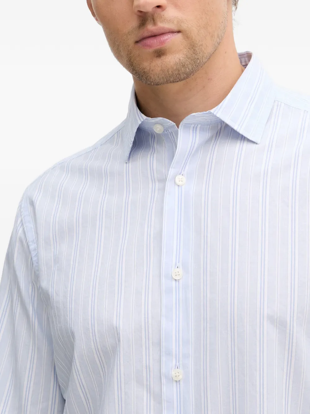 Gant Gestreept overhemd Blauw
