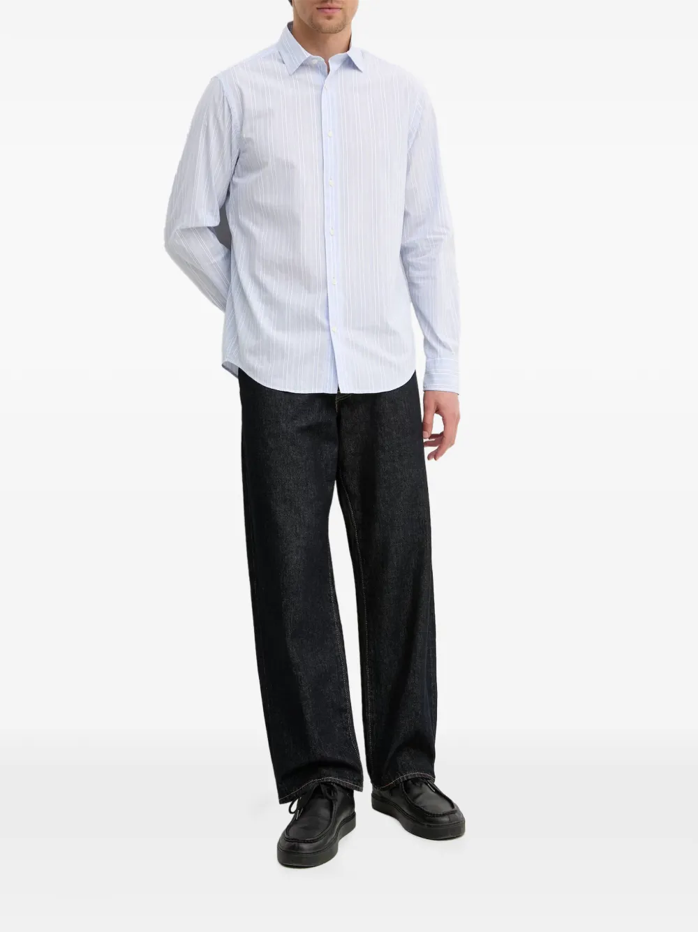 Gant Gestreept overhemd Blauw