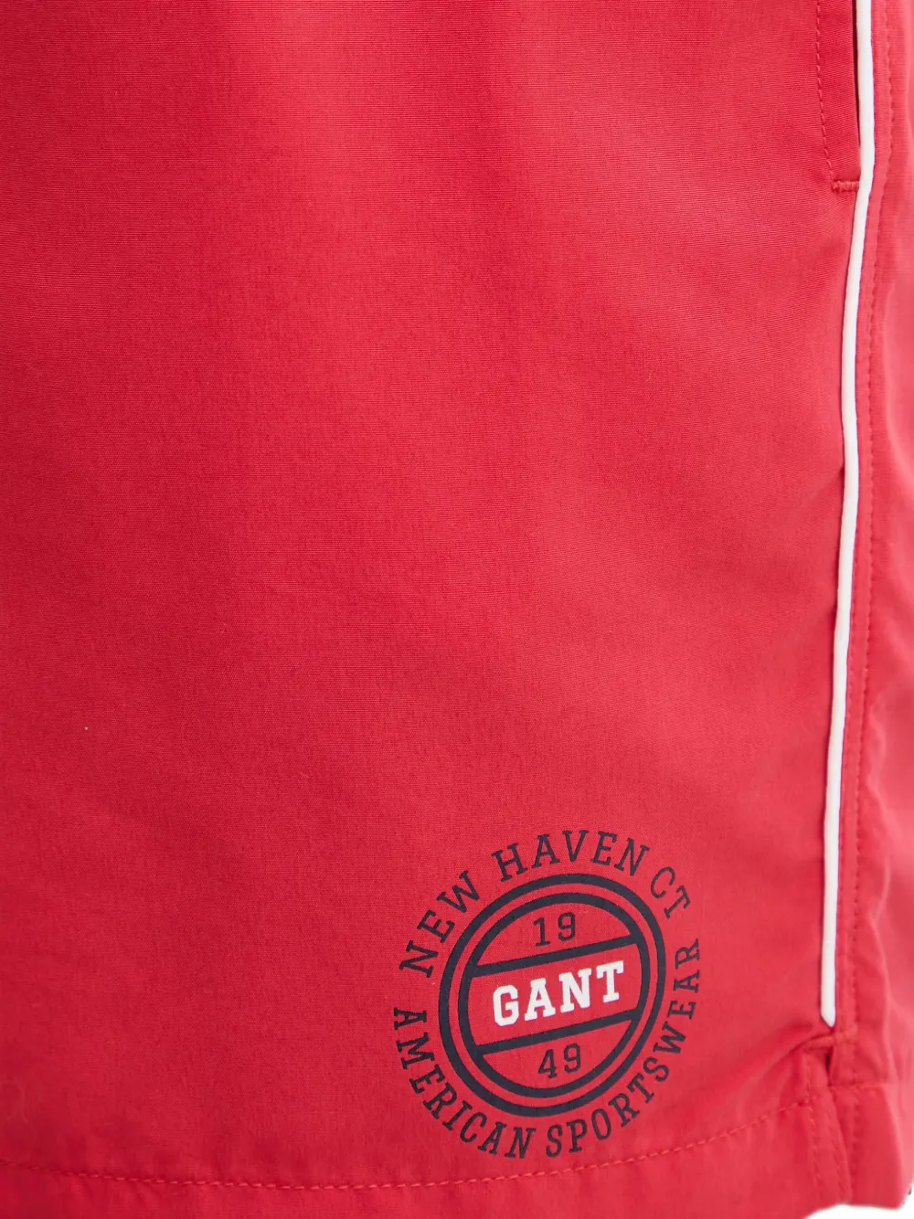 Gant Zwembroek met logoprint en trekkoord Rood