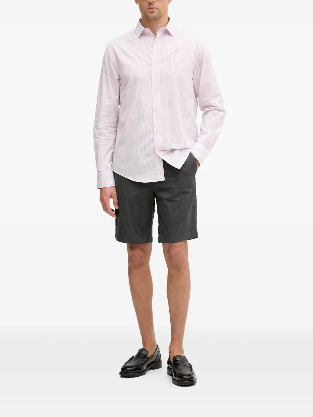 Gant Gestreept overhemd Roze
