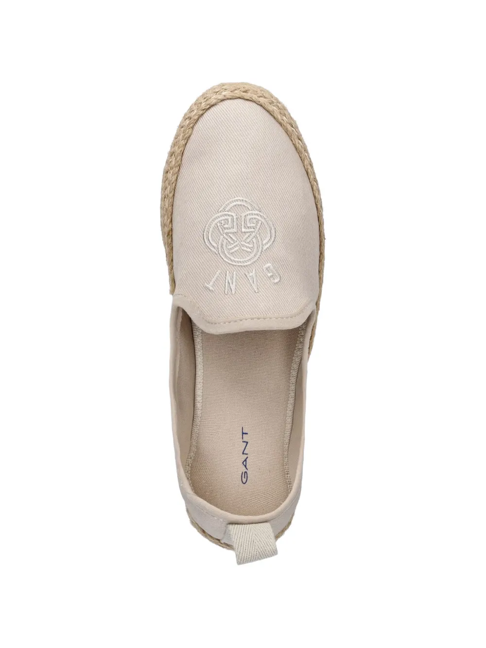 Gant embroidered logo-patch espadrilles Beige