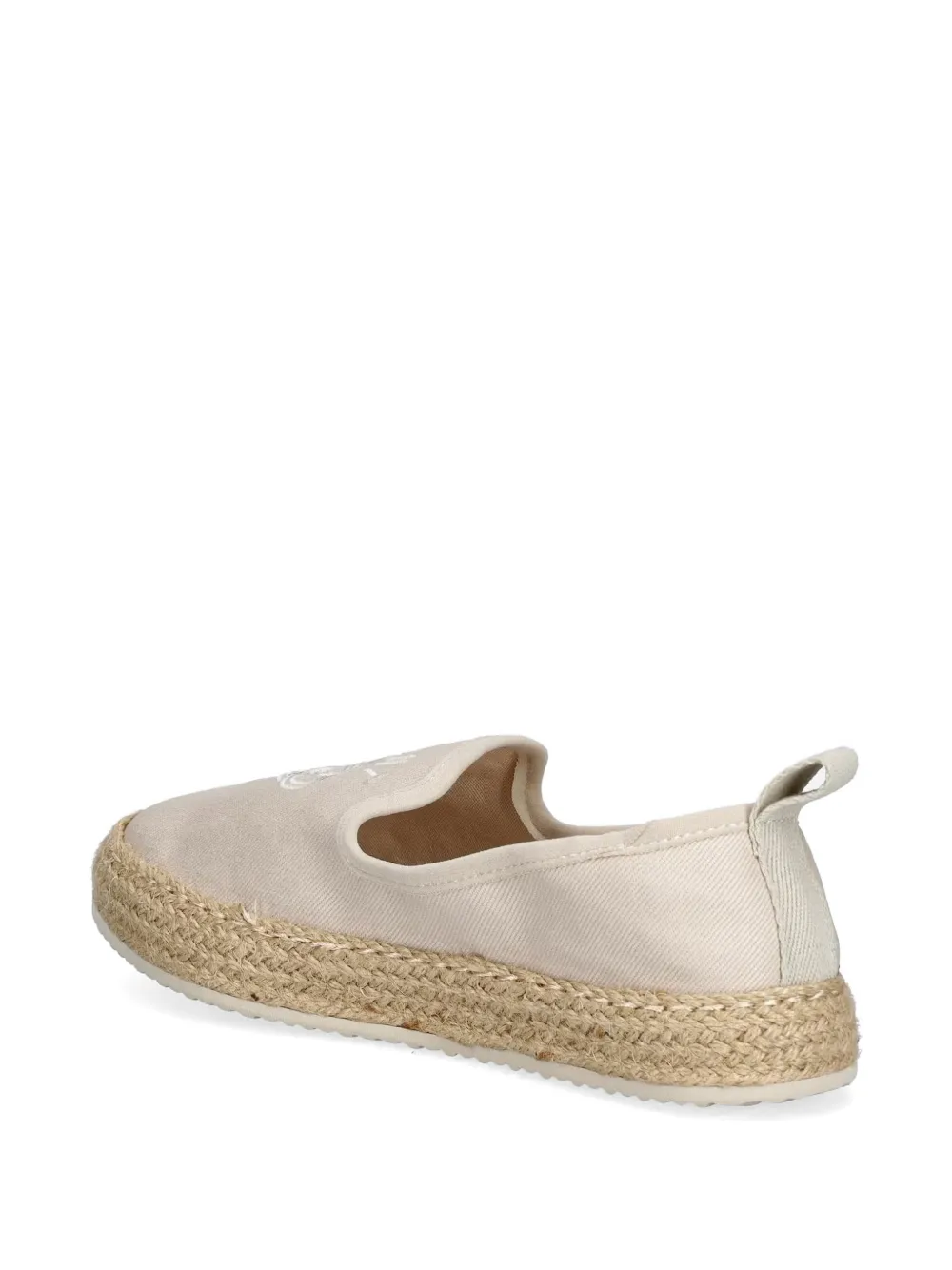 Gant embroidered logo-patch espadrilles Beige