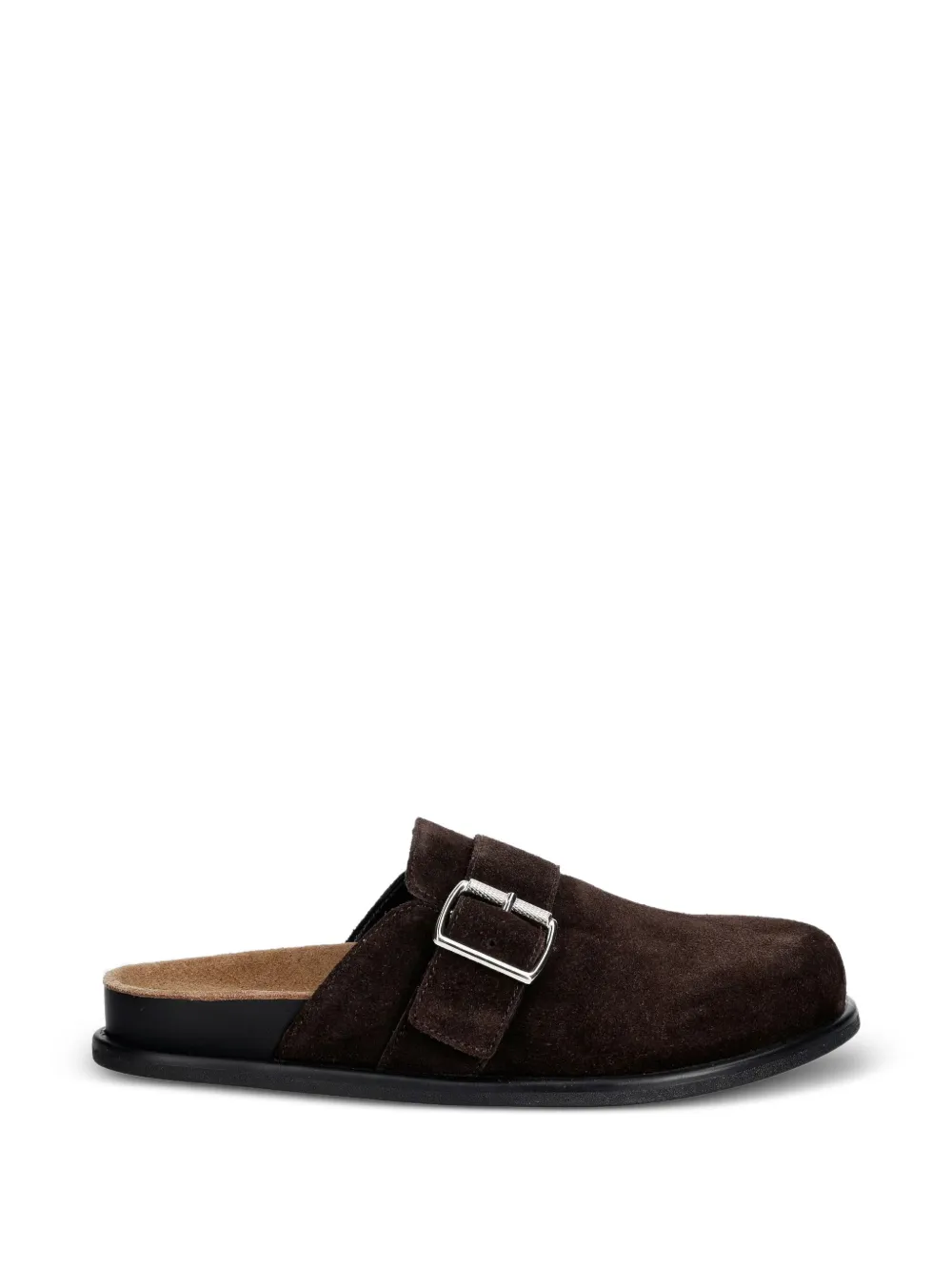 VAGABOND Effie buckle-fastening suede mules - Brown