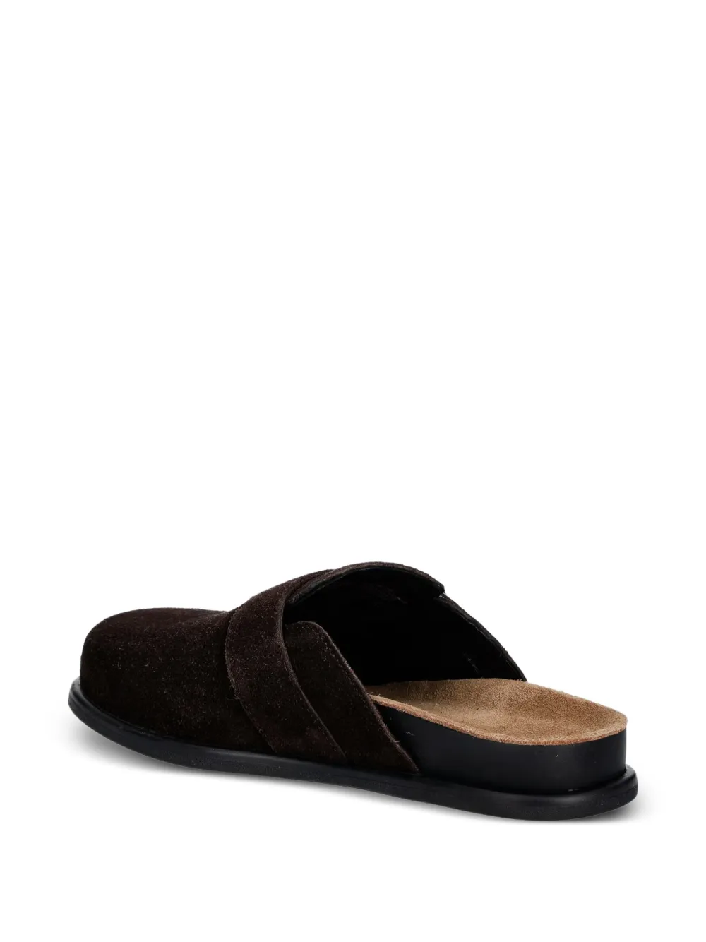 VAGABOND Effie buckle-fastening suede mules Bruin