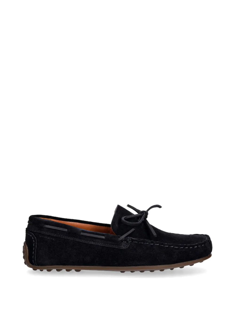 VAGABOND Larissa bow-detail suede loafers - Schwarz