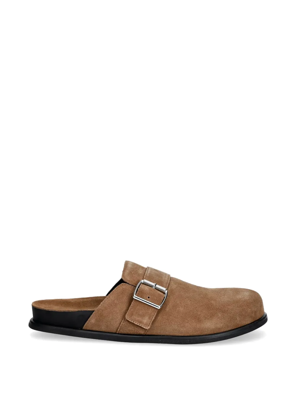Vagabond Effie Buckle-fastening Suede Mules In Brown