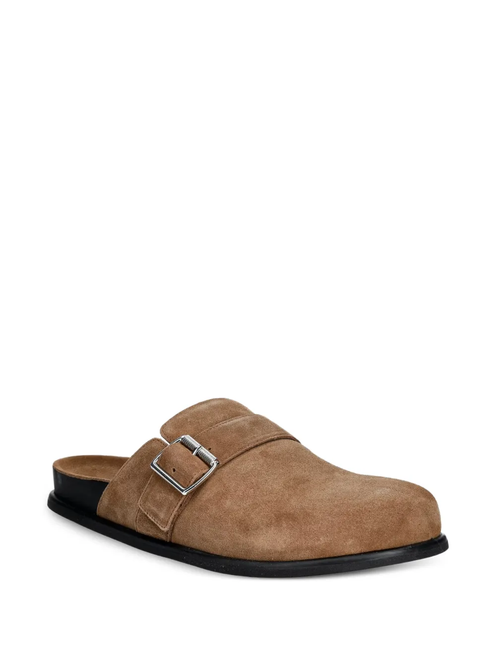 VAGABOND Effie buckle-fastening suede mules Bruin