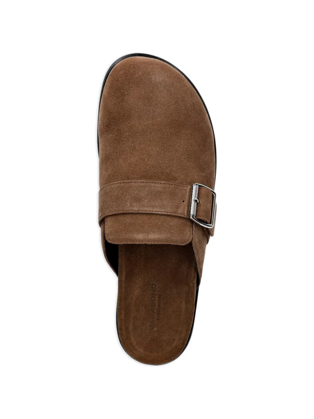 VAGABOND Effie buckle-fastening suede mules Bruin