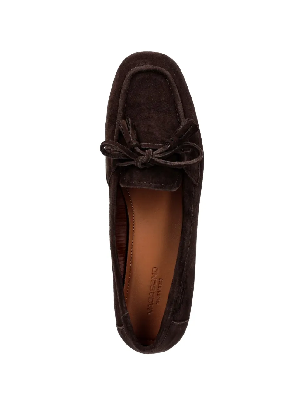 VAGABOND Hillary tassel-detail suede loafers Bruin