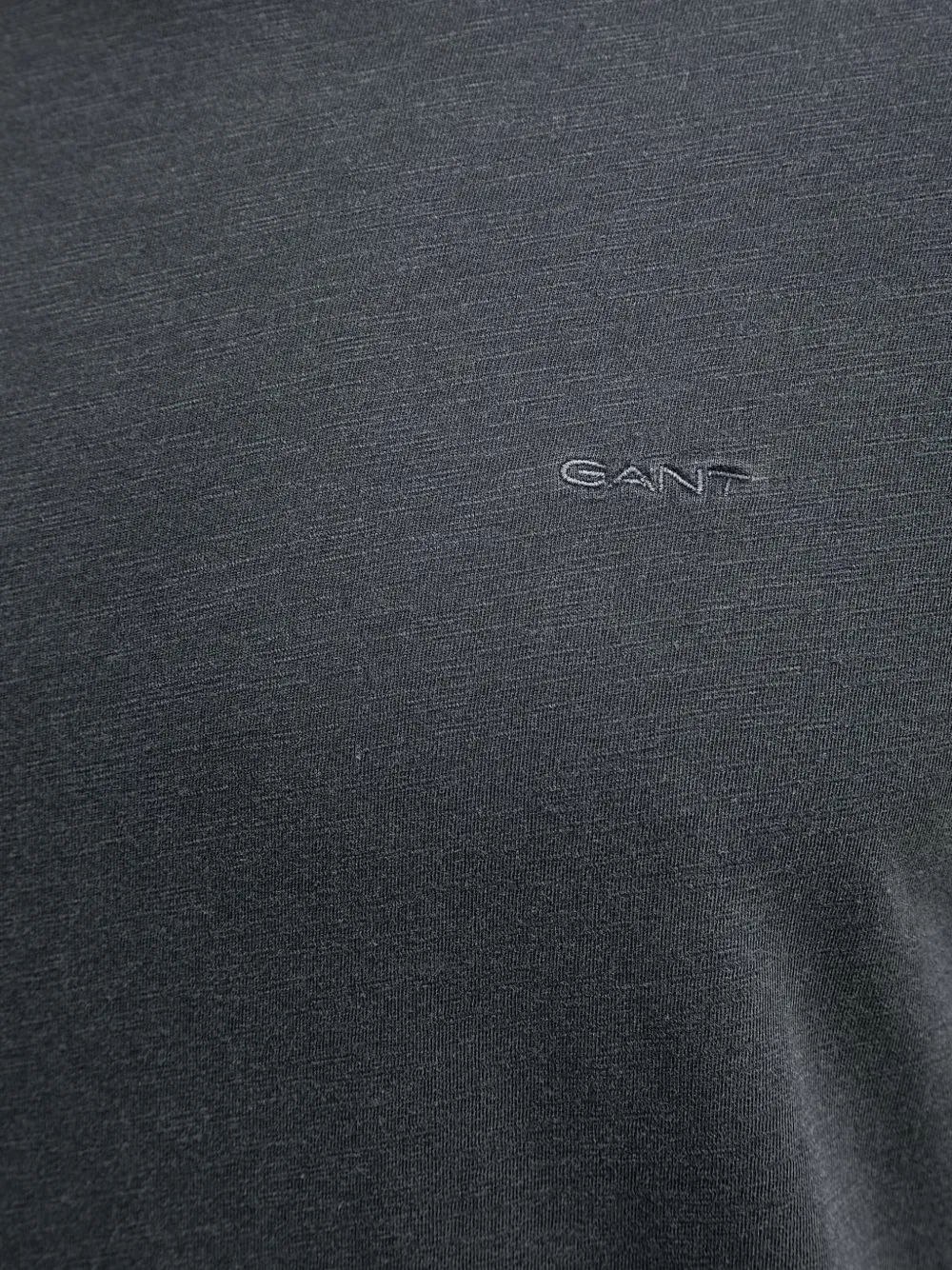 Gant T-shirt met geborduurd logo Zwart
