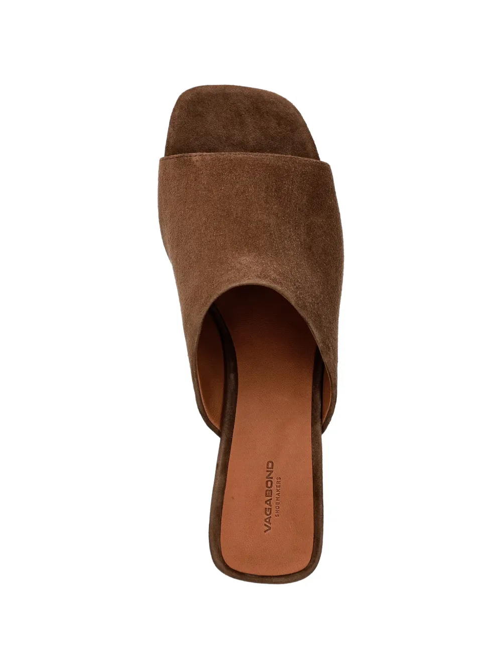 VAGABOND Piper suede slip-on sandals Bruin