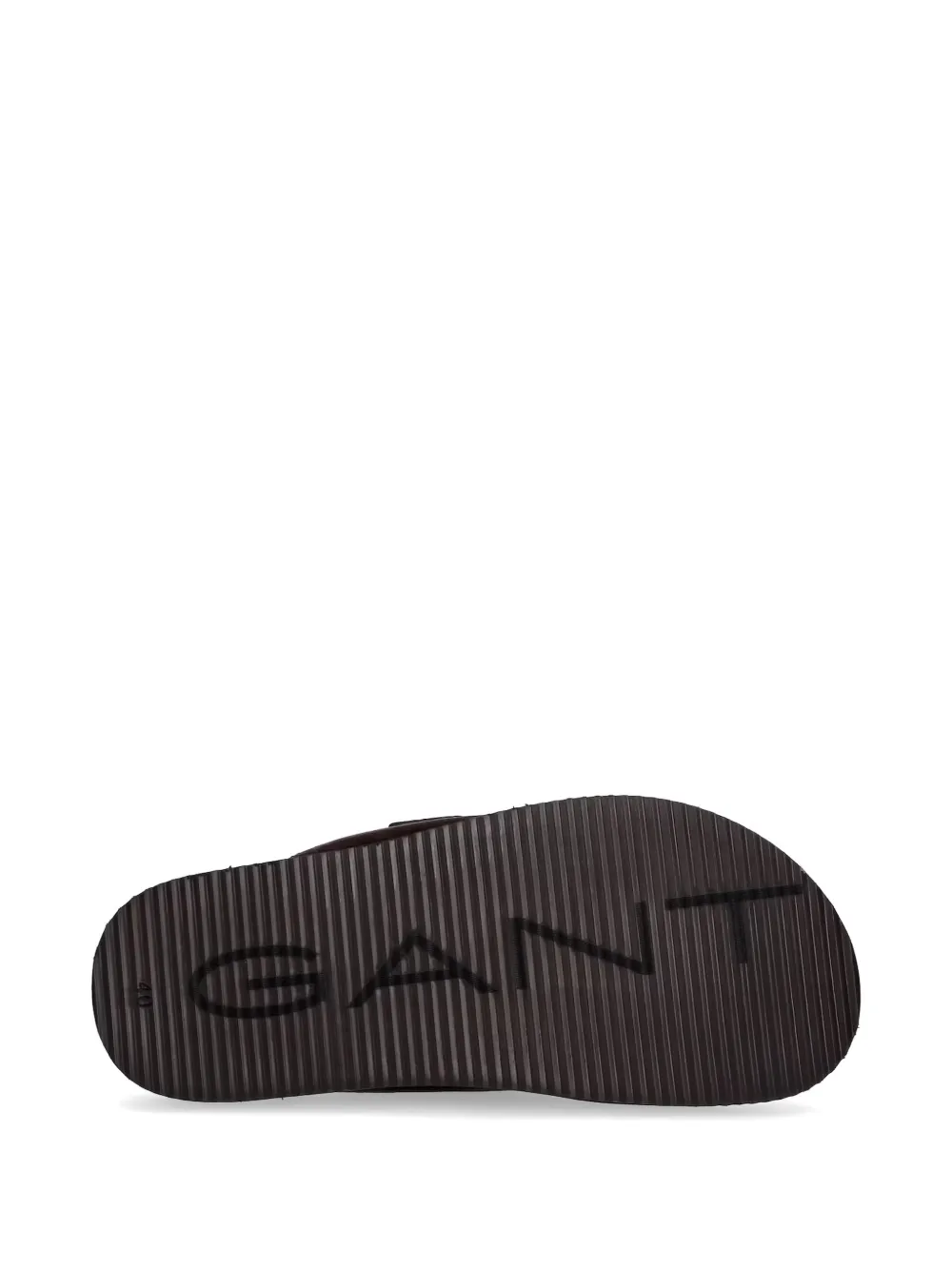 Gant buckle-fastening suede slides Bruin