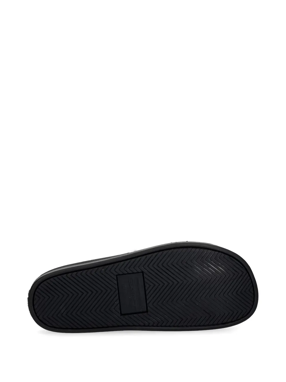 Gant logo-plaque slides Zwart