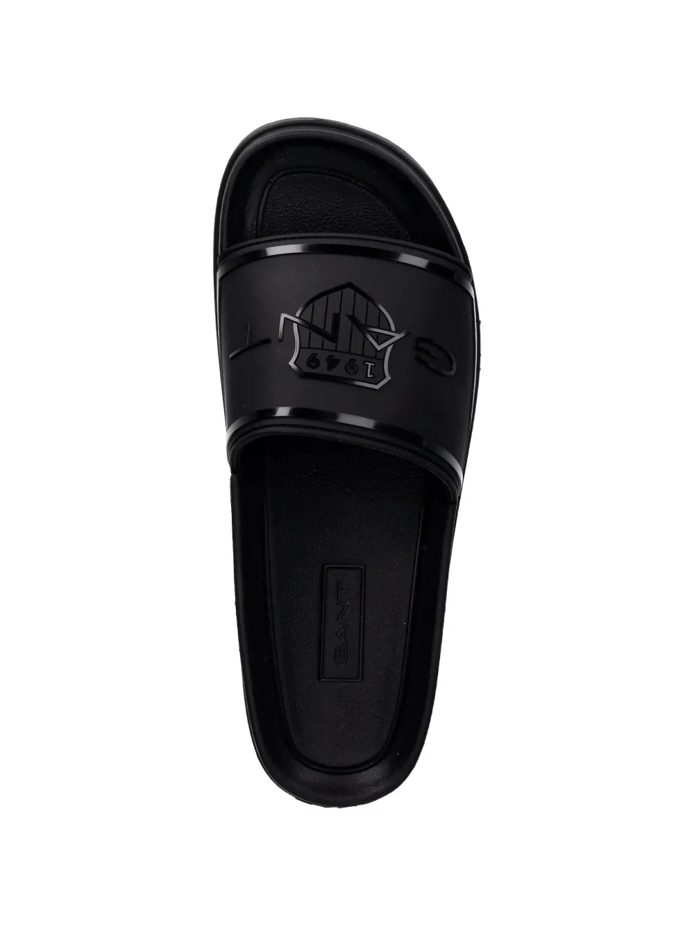 Gant logo-plaque slides Zwart