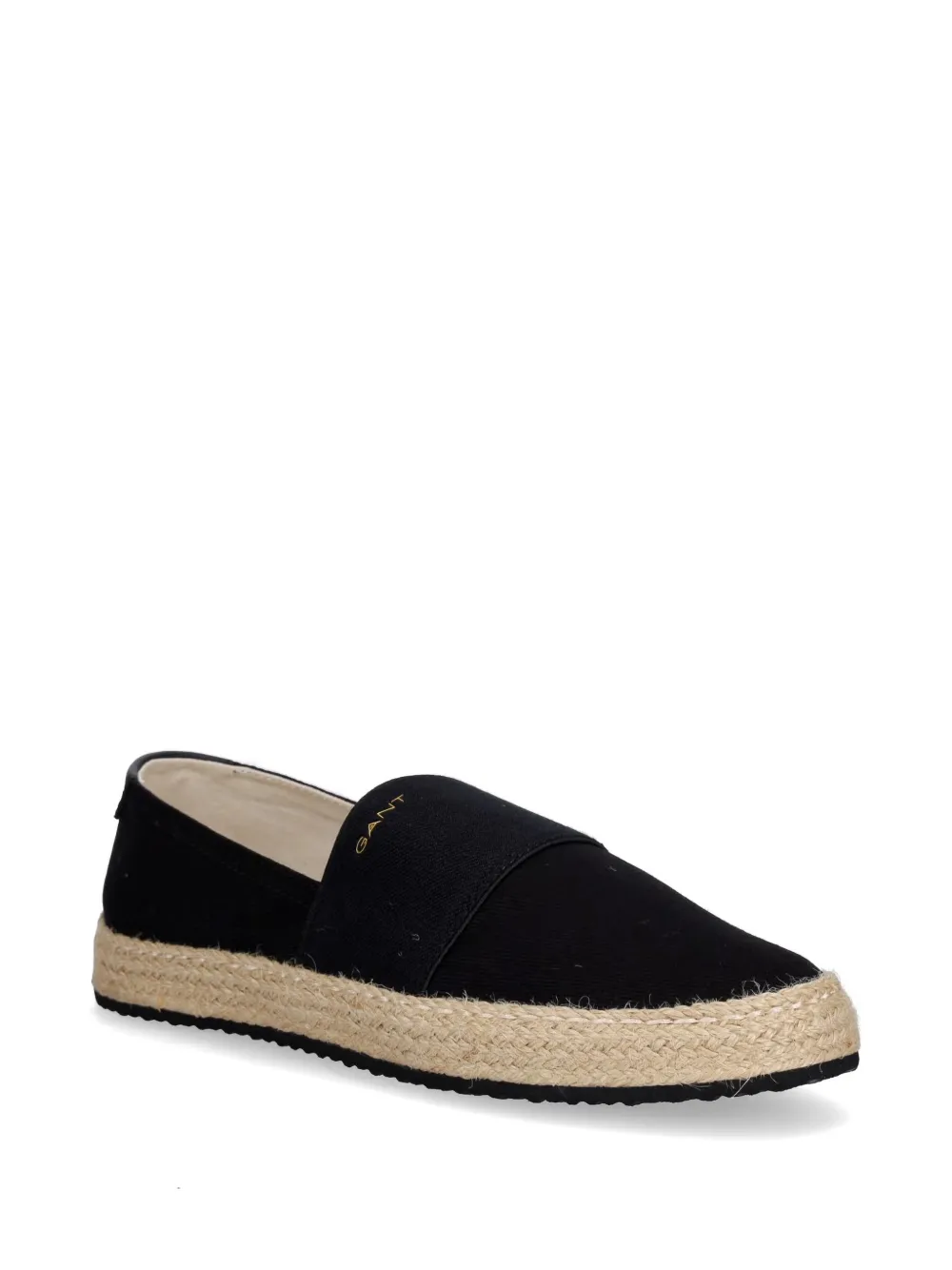 Gant elasticated-strap braided espadrilles Zwart