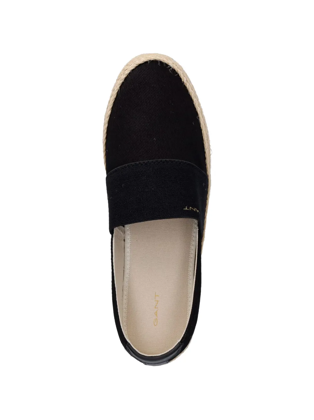 Gant elasticated-strap braided espadrilles Zwart