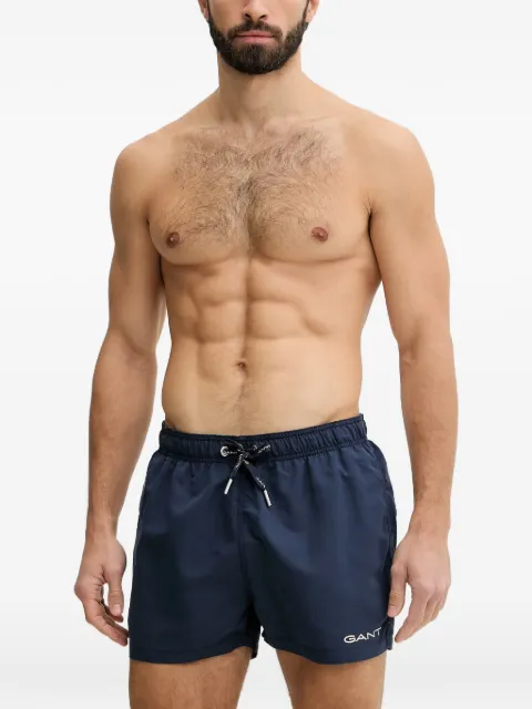 Gant shorts de playa con cordones y logo estampado
