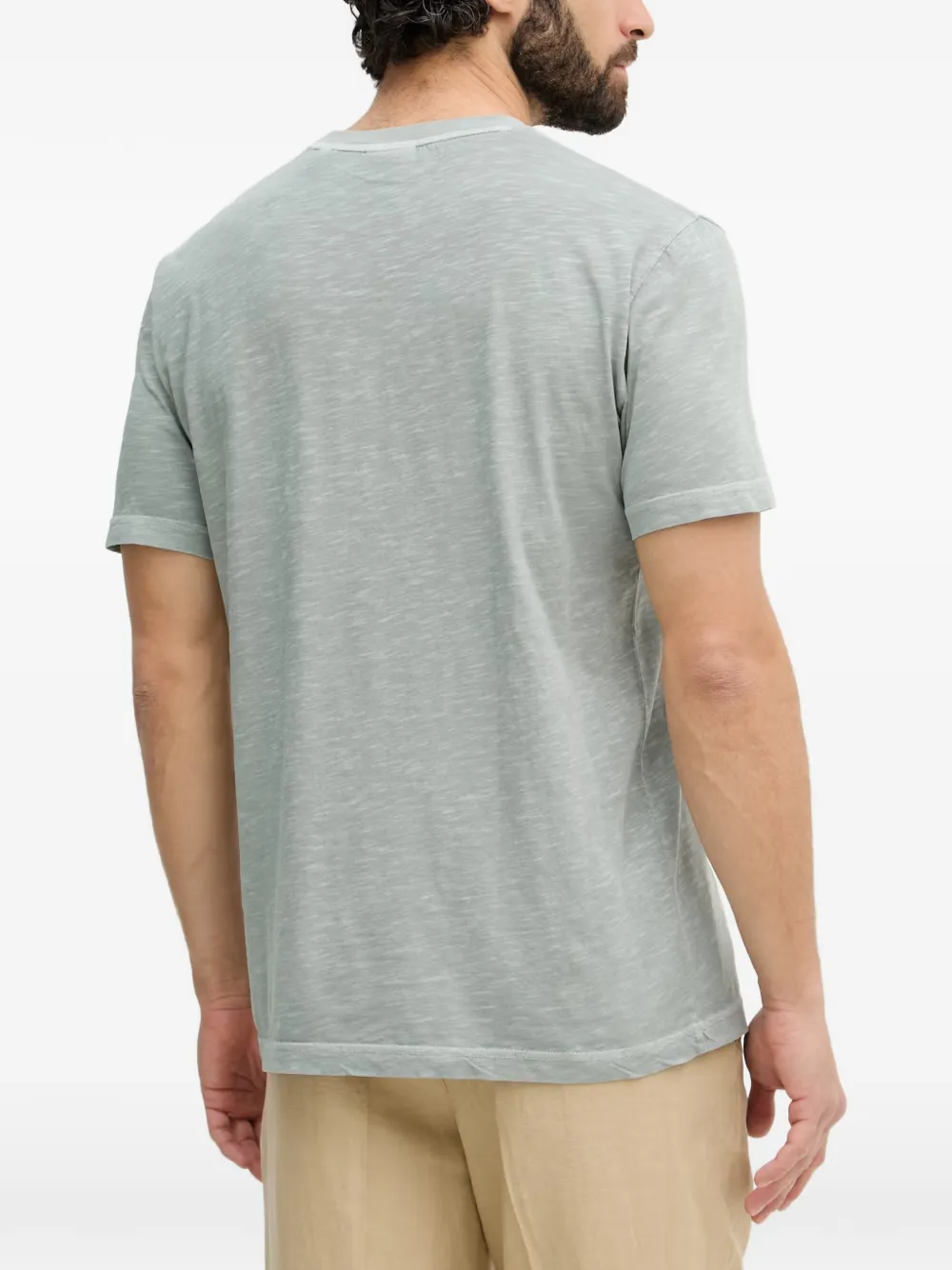 Gant T-shirt met geborduurd logo Grijs