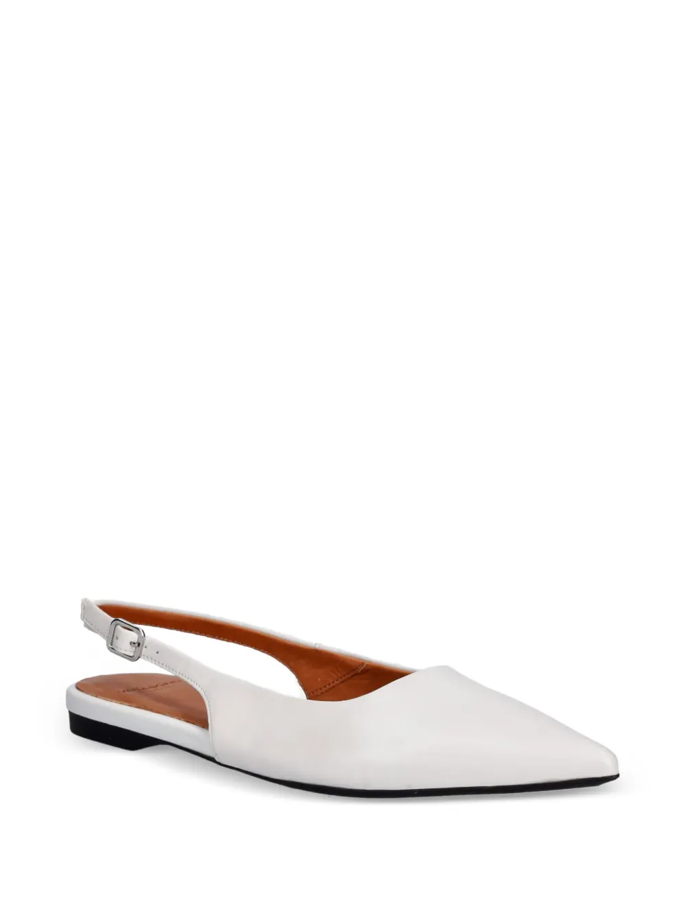 VAGABOND Hermine pointed-toe slingback ballet flats Wit
