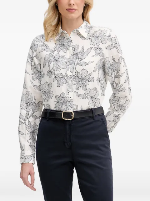 Gant floral-print long-sleeve shirt