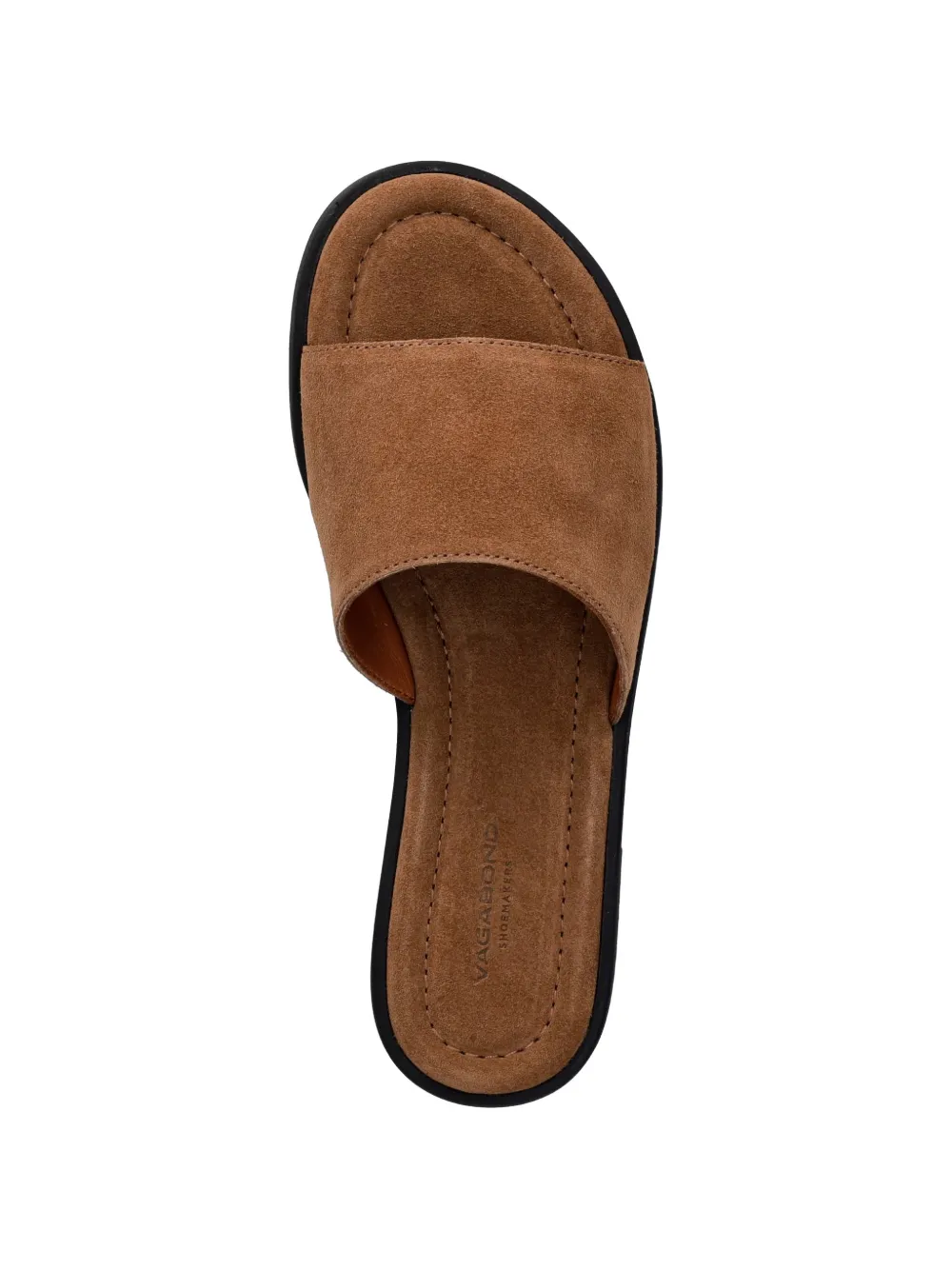 VAGABOND Zaida suede slip-on sandals Bruin